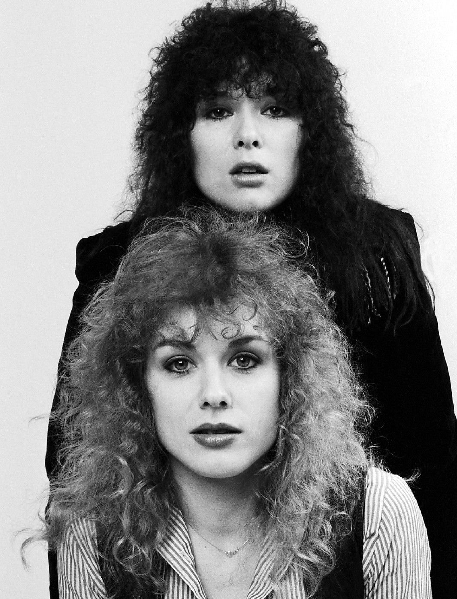 80's close-up portrait of the sisters