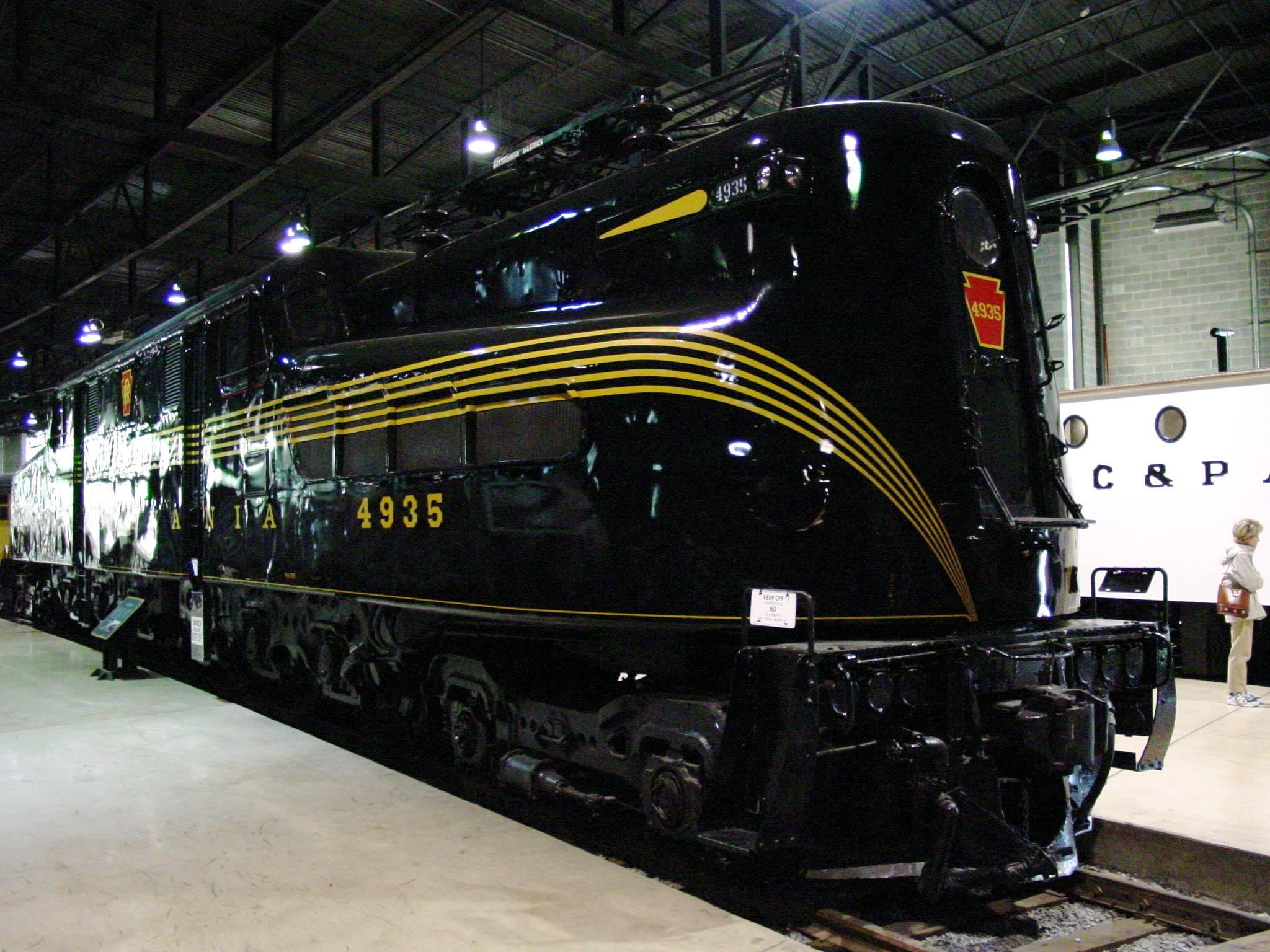 Most beautiful locomotive, the Pennsylvania Railroad's GG1, enhanced aesthetic by designer Raymond Loewy