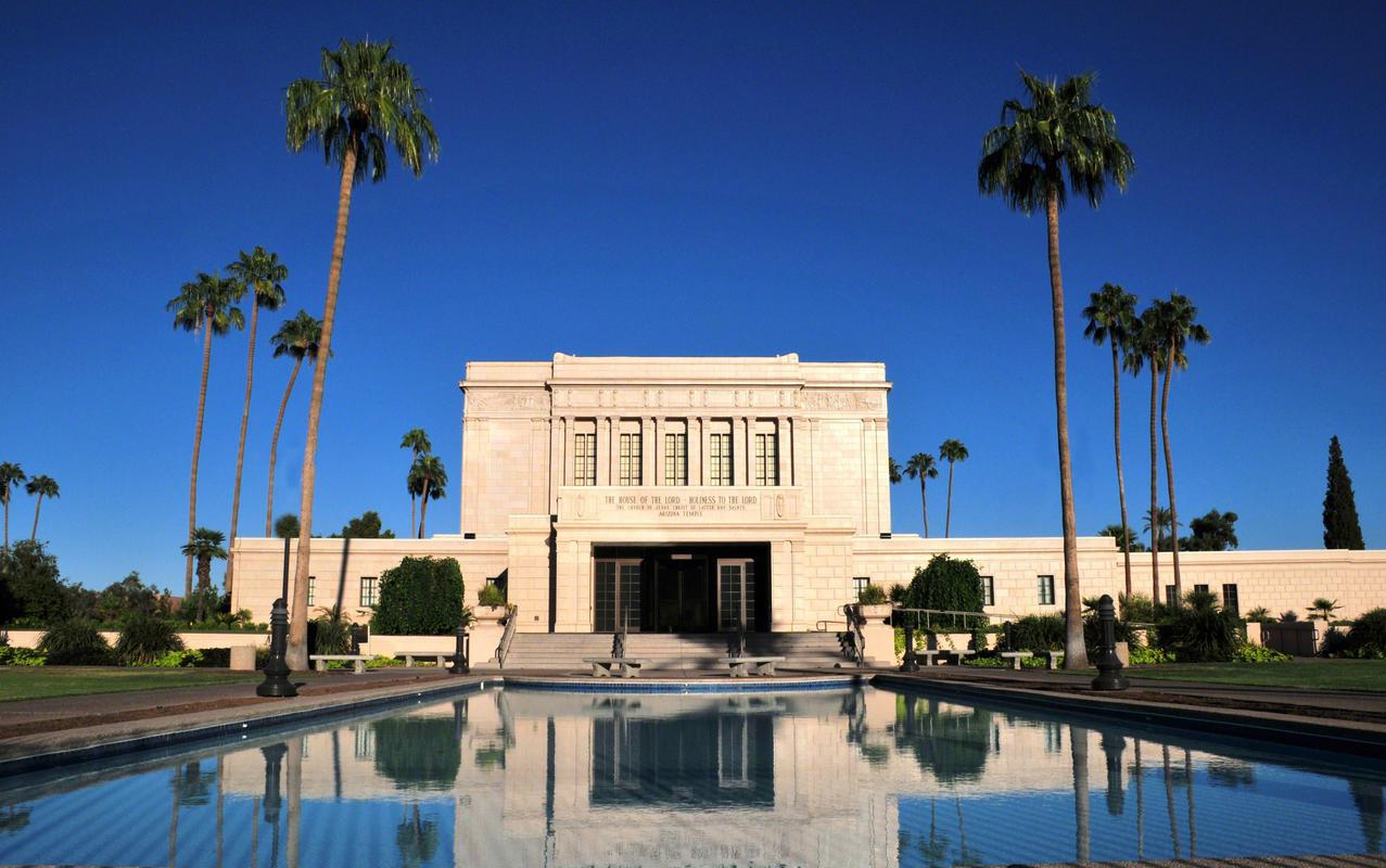 The Mesa Arizona Temple where Adriane and I were married in '99