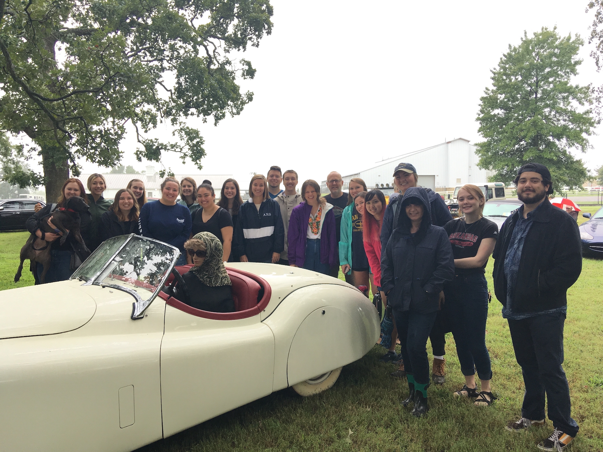 Sometimes, I make them look at the usability of old British cars. At the Brits in the Ozarks car show in Fayetteville.