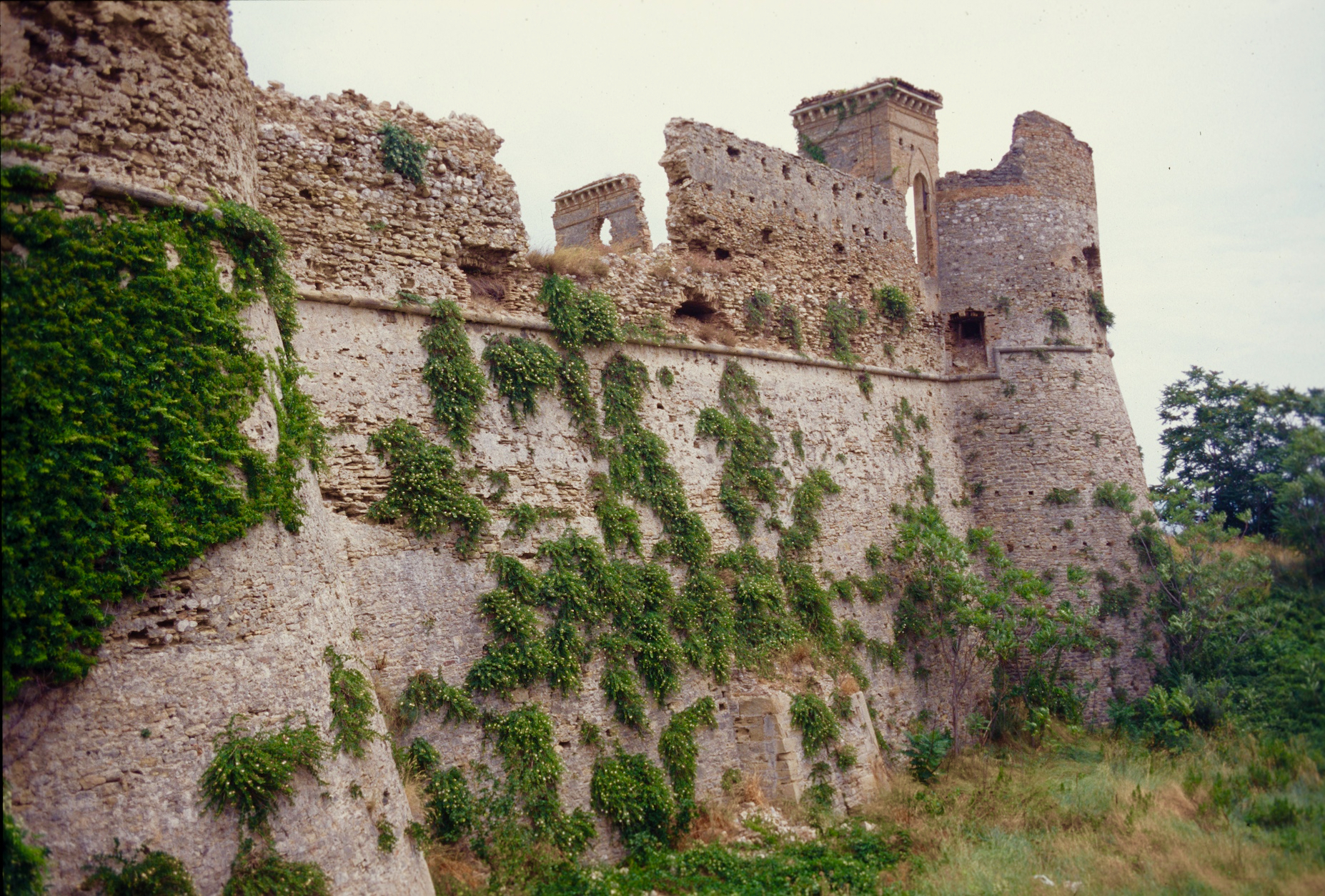 I love castles anywhere. Castello Aragonese in Ortona, Italy, 1996, overlooking the Adriatic Sea.