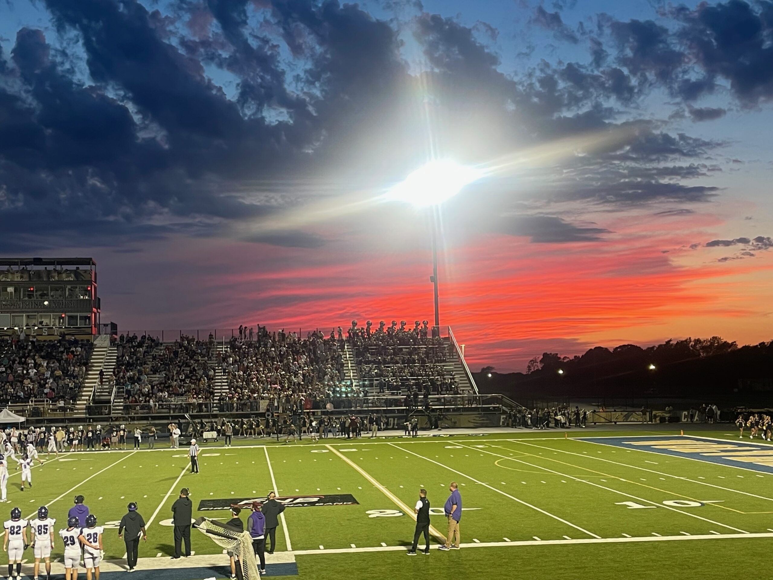 Football under the Friday Night Lights in Bentonville, Arkansas